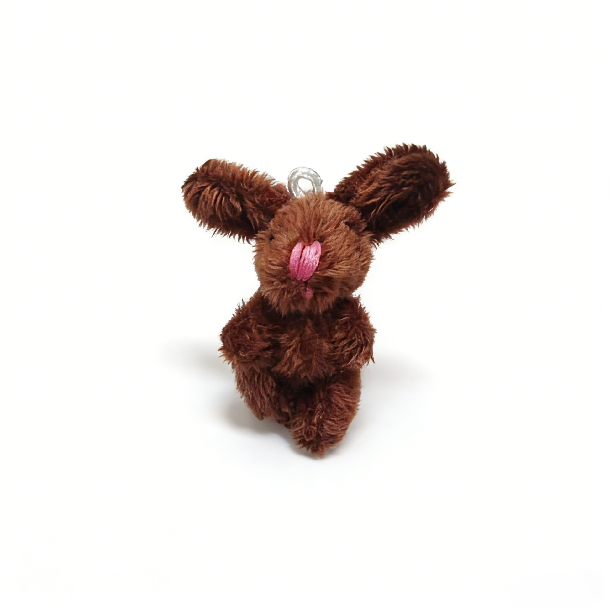 Mini Jointed Bunny Plush Toy - Poseable Stuffed Rabbit Doll (Assorted Colors) | Small Fluffy Bunny Ornament, Backpack Charm, Gift for Kids & Collectors