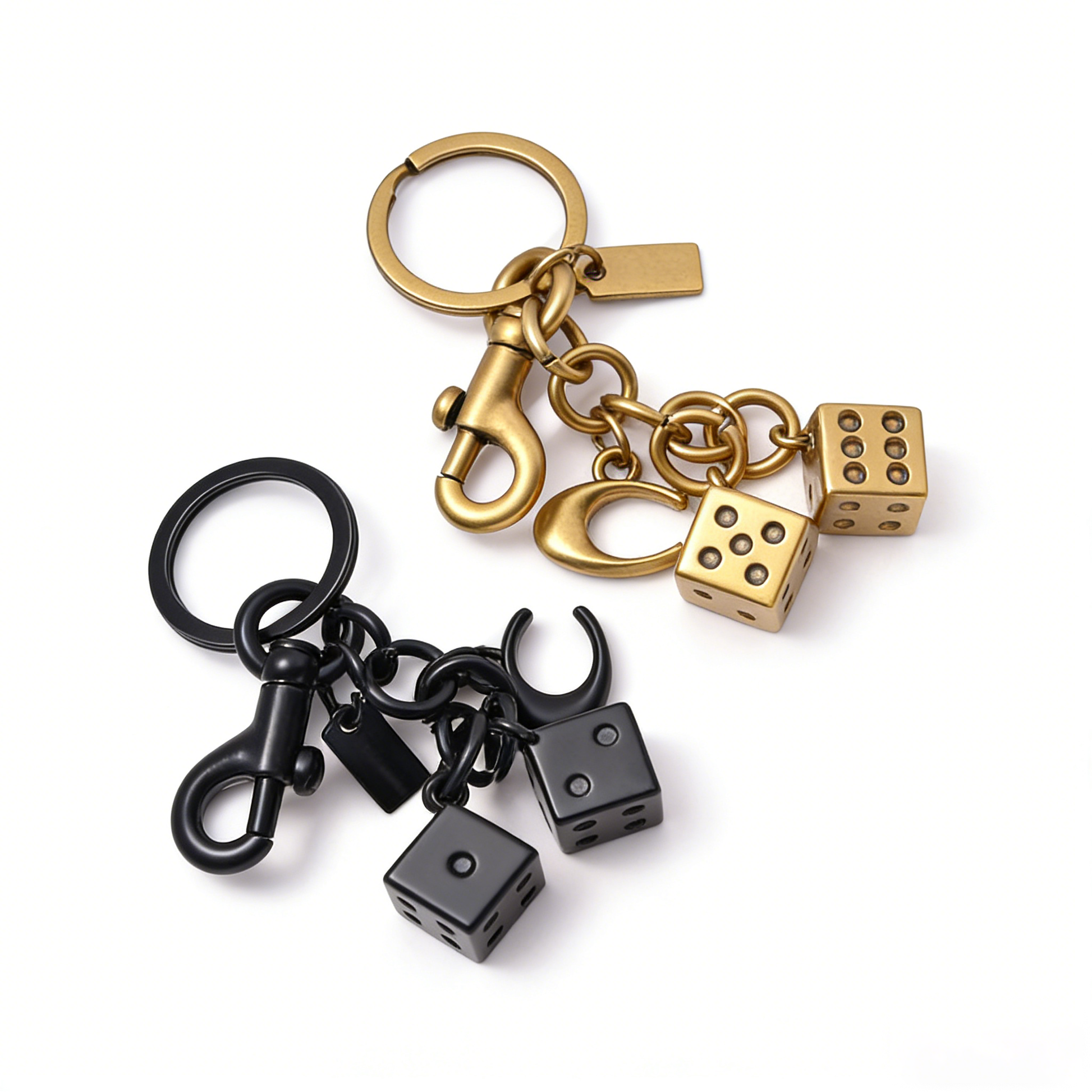 Dice Keychain Memorial Charm | Lucky Symbol Keepsake for Precious Memories