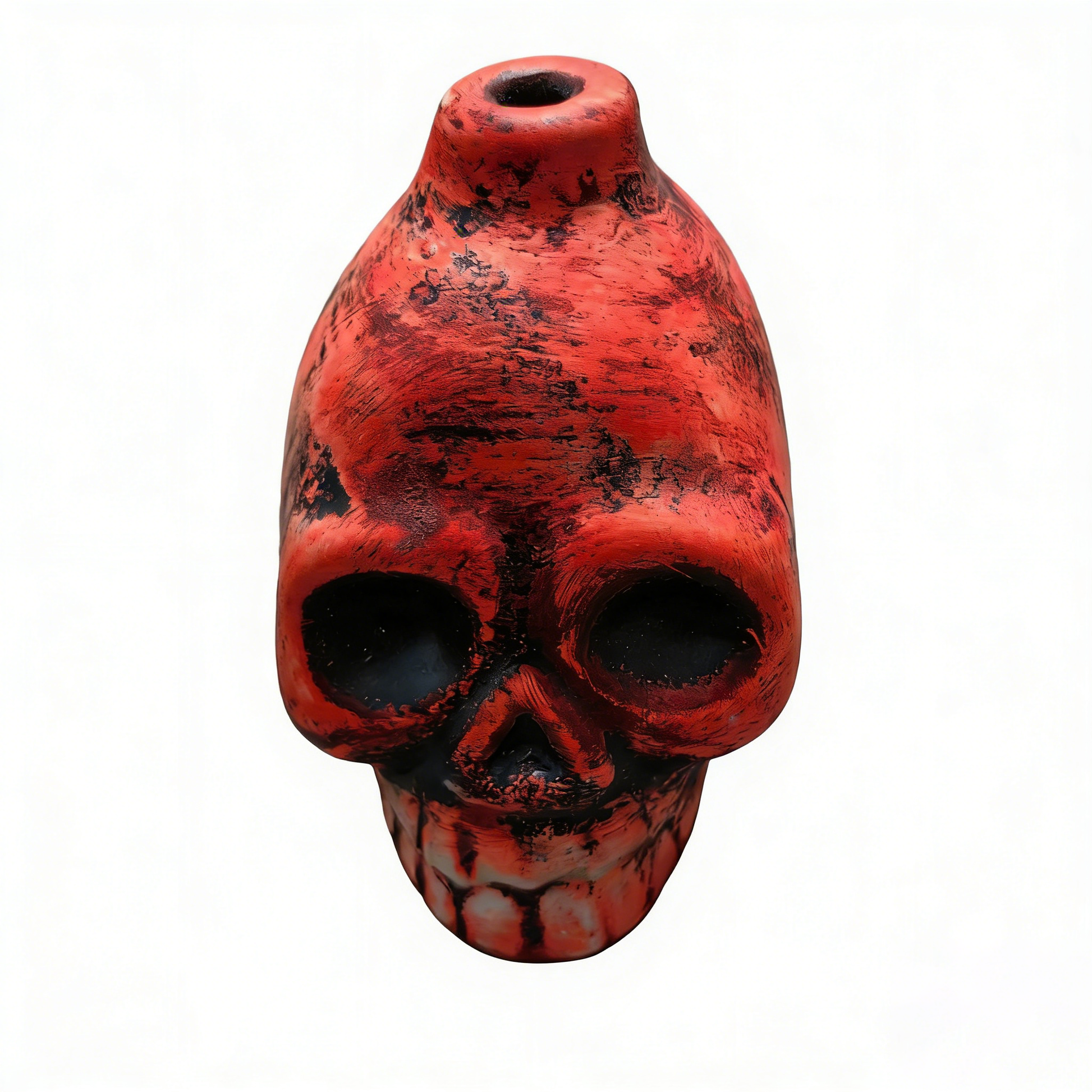 Aztec Death Whistle (Multiple Styles) – Handmade Clay Skull Ghost Whistle with Loud Penetrating Sound