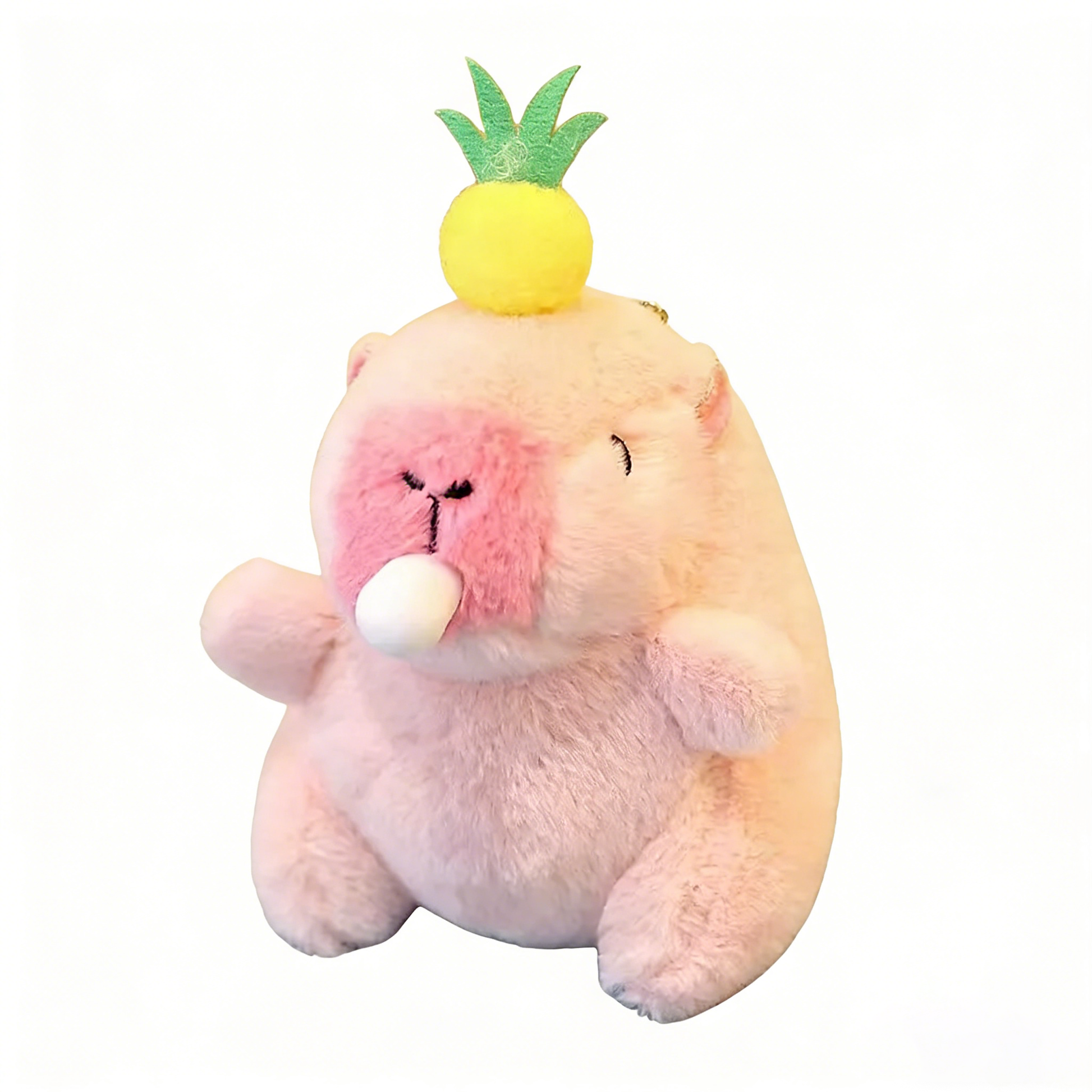 Cute 10" Kawaii Capybara Plush Toy - Orange Fruit Decor Stuffed Animal, Soft Huggable Capybara Doll for Kids/Adults, Cute Birthday Gift/Desk Decor