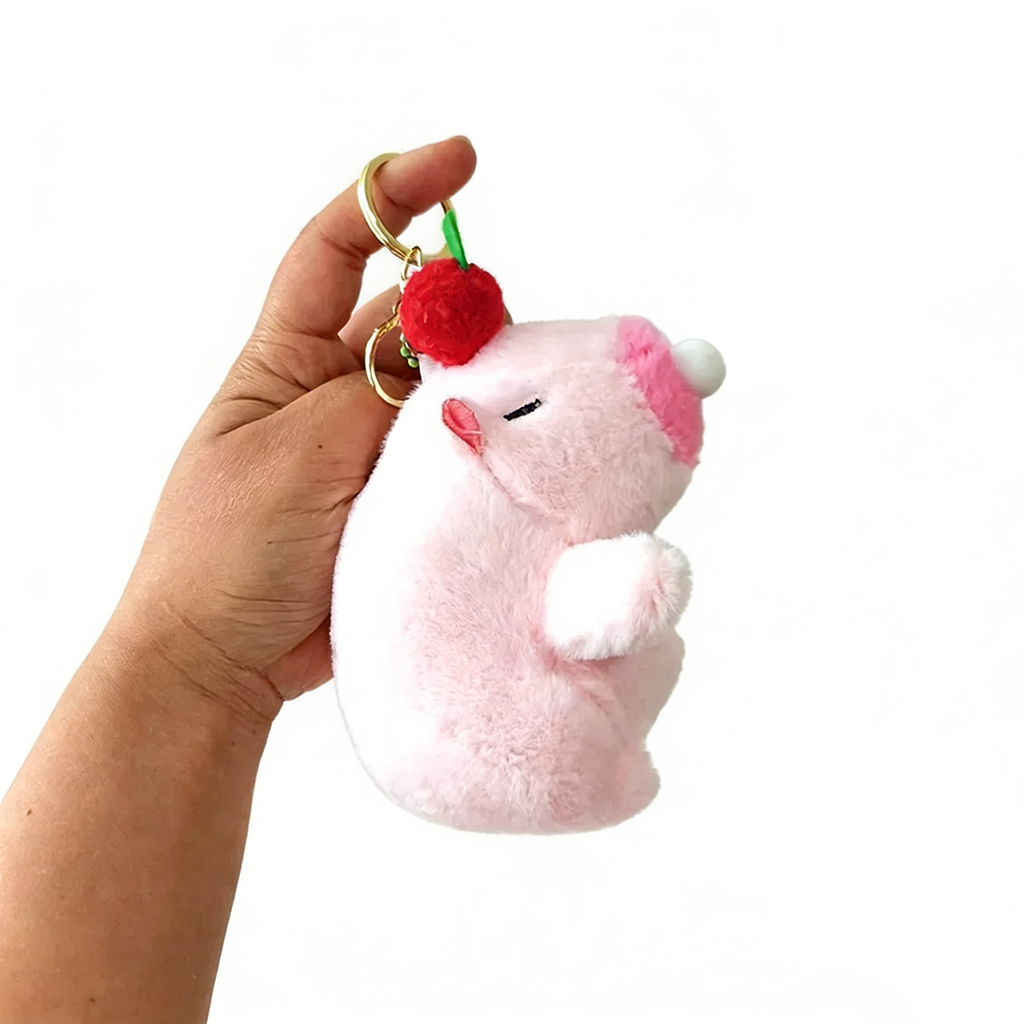 Cute 10" Kawaii Capybara Plush Toy - Orange Fruit Decor Stuffed Animal, Soft Huggable Capybara Doll for Kids/Adults, Cute Birthday Gift/Desk Decor